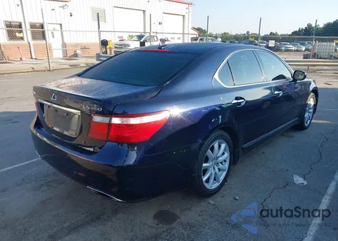 2007 Lexus Ls 460 z USA, uszkodzony, nr VIN JTHBL46F475051662